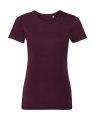 Dames T-shirt Organisch Russell R-108F-0 Burgundy